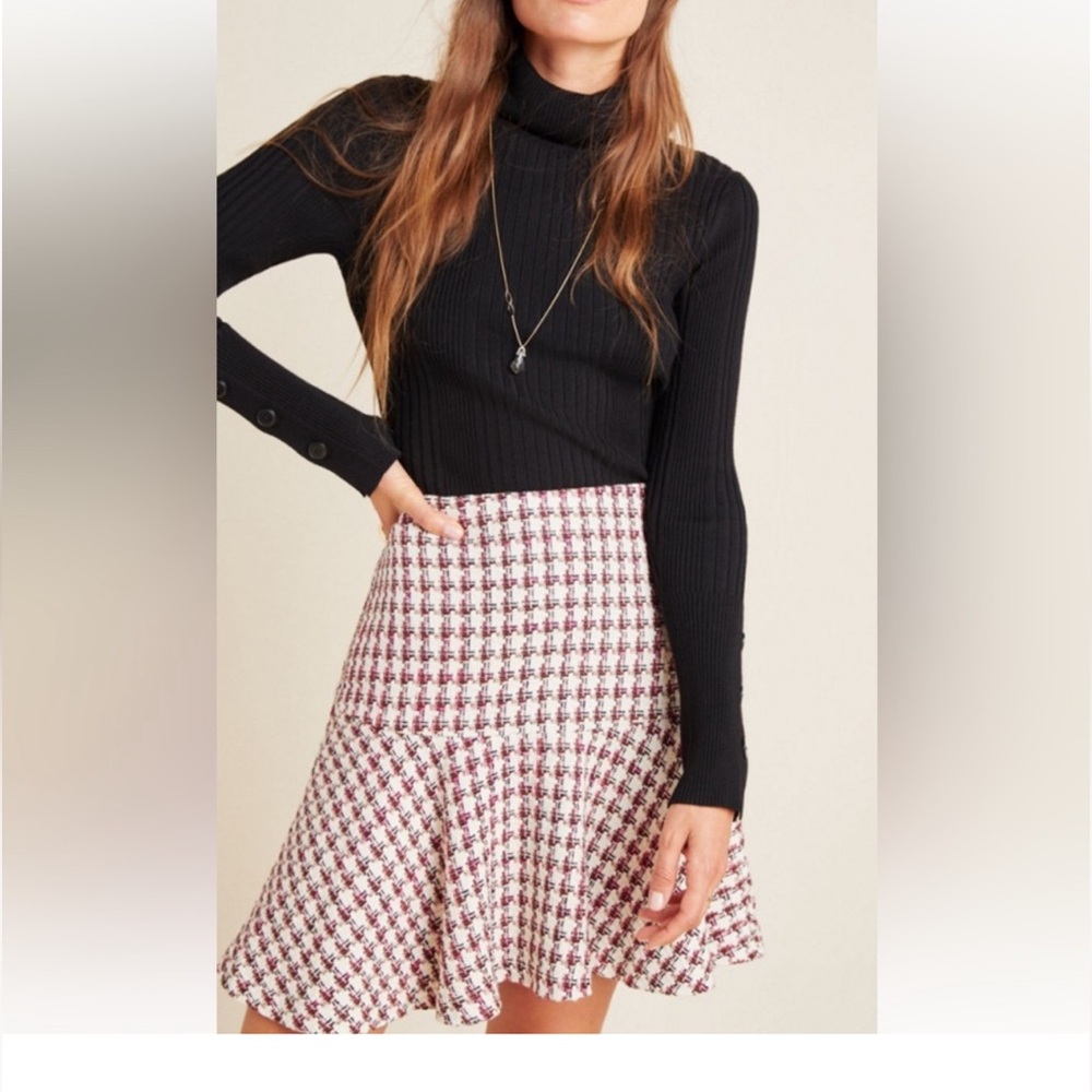 Anthropologie Maeve tweed skirt NWOT